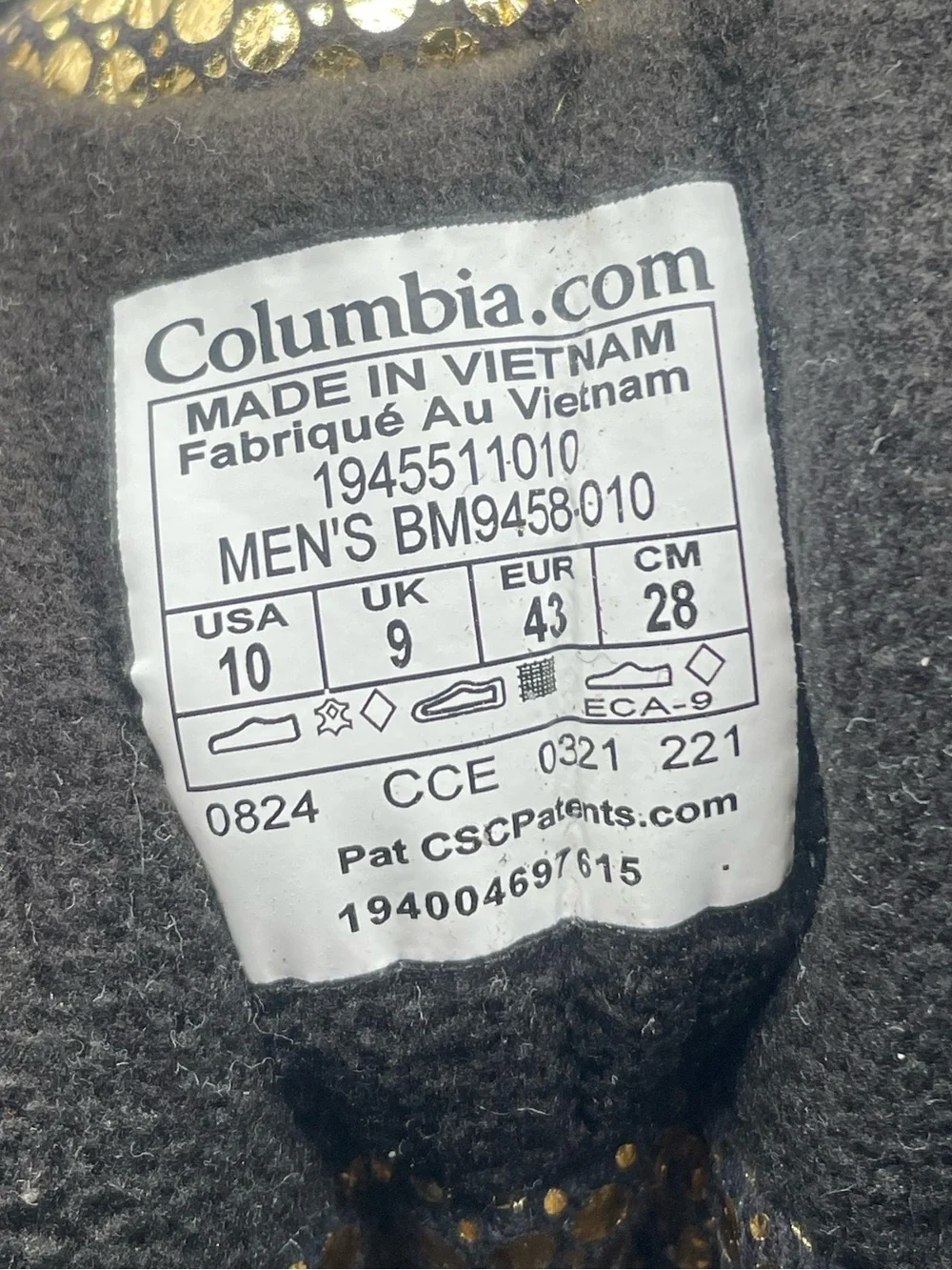 Columbia Bugaboo Celsius Waterproof Insulated Winter Boots Men’s 10
